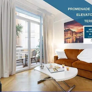  Apartment Promenade, 2pieces Chic Et Clim Avec Terrasse France